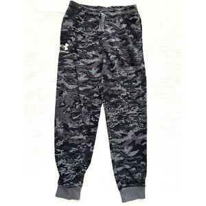Under Armour Rival Fleece Camo Joggers – Boys Youth Large Color Gray /Black